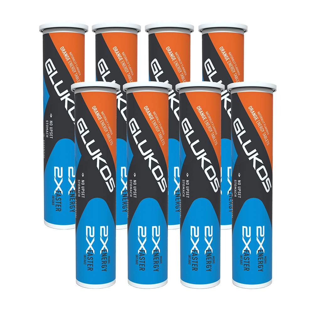 Glukos Energy Orange Chewable Energy Tablets (8 Pack)