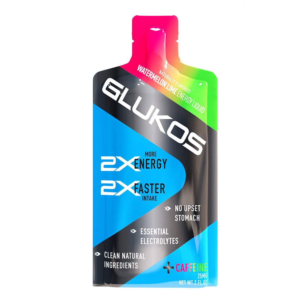 Glukos Watermelon-Lime Energy Gel Pack - Single Serving - Front View